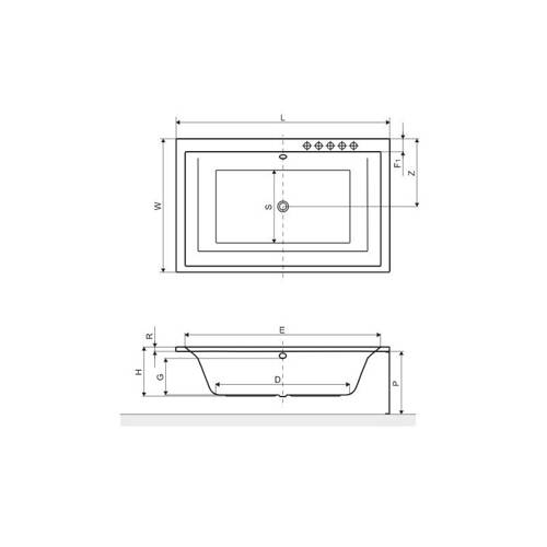 WANNA Z HYDROMASAŻEM Crown Lux, 190x120CM, SYSTEM SILVER