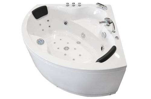 WANNA Z HYDROMASAŻEM NAROŻNA JACUZZI AQUAPEUTIC AQ-636 PLUS, 2-osobowa 135x135x60 cm