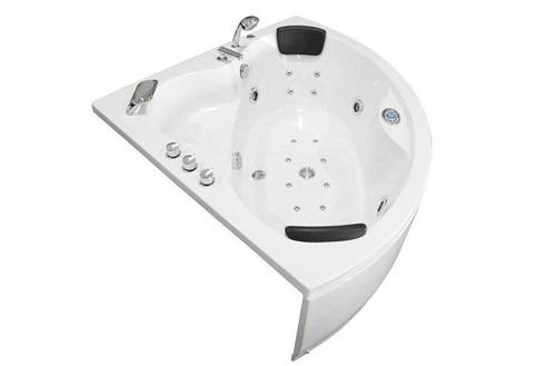 WANNA Z HYDROMASAŻEM NAROŻNA JACUZZI AQUAPEUTIC AQ-636 PLUS, 2-osobowa 135x135x60 cm