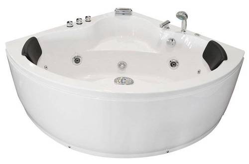 WANNA Z HYDROMASAŻEM NAROŻNA JACUZZI AQUAPEUTIC AQ-636 PLUS, 2-osobowa 135x135x60 cm