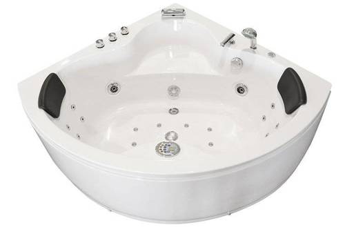 WANNA Z HYDROMASAŻEM NAROŻNA JACUZZI AQUAPEUTIC AQ-636 PLUS, 2-osobowa 135x135x60 cm