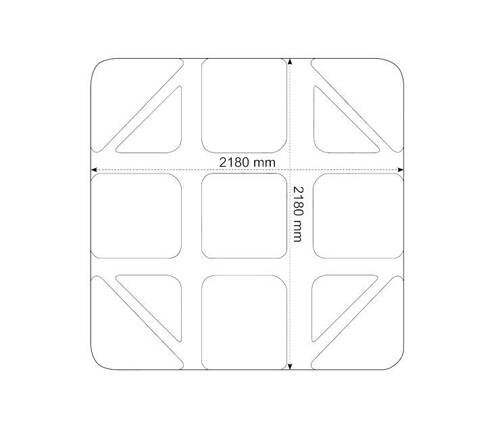 WANNA ZEWNĘTRZNA Z HYDROMASAŻEM AQUAPEUTIC 1346 STANDARD+ 5-osobowa 220x220x96cm